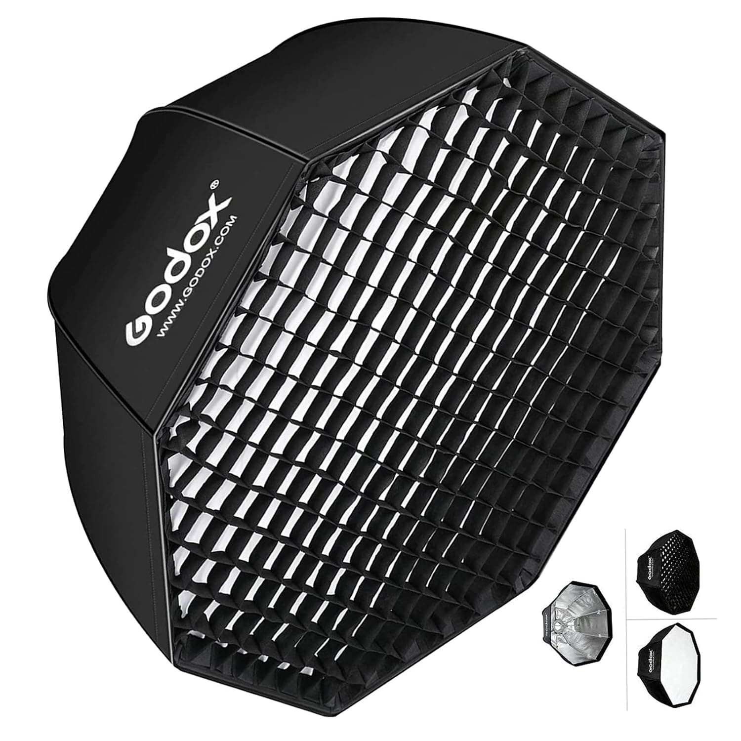 Parabolic Quick-Fold 80cm Softbox with Honeycomb Grid